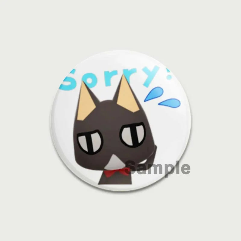 58/44/32MM Animal Crossing Cat Pins