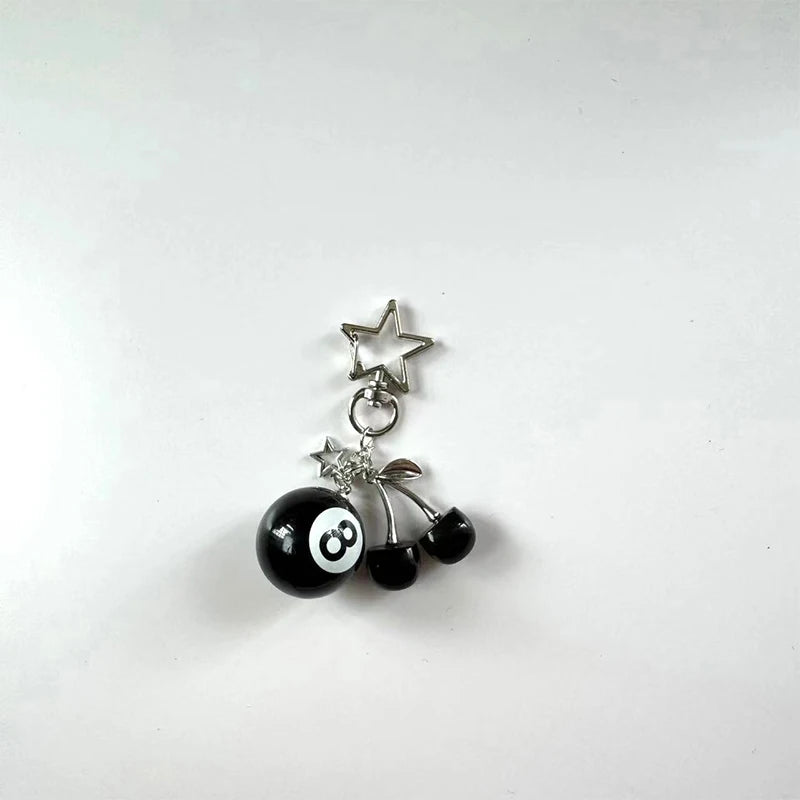 8 Ball/Cherry/Star Keychain