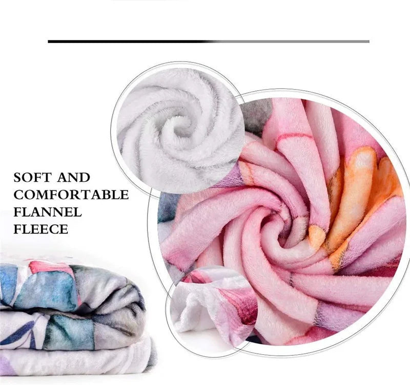 Large Funny/Realistic Soft Food Blankets