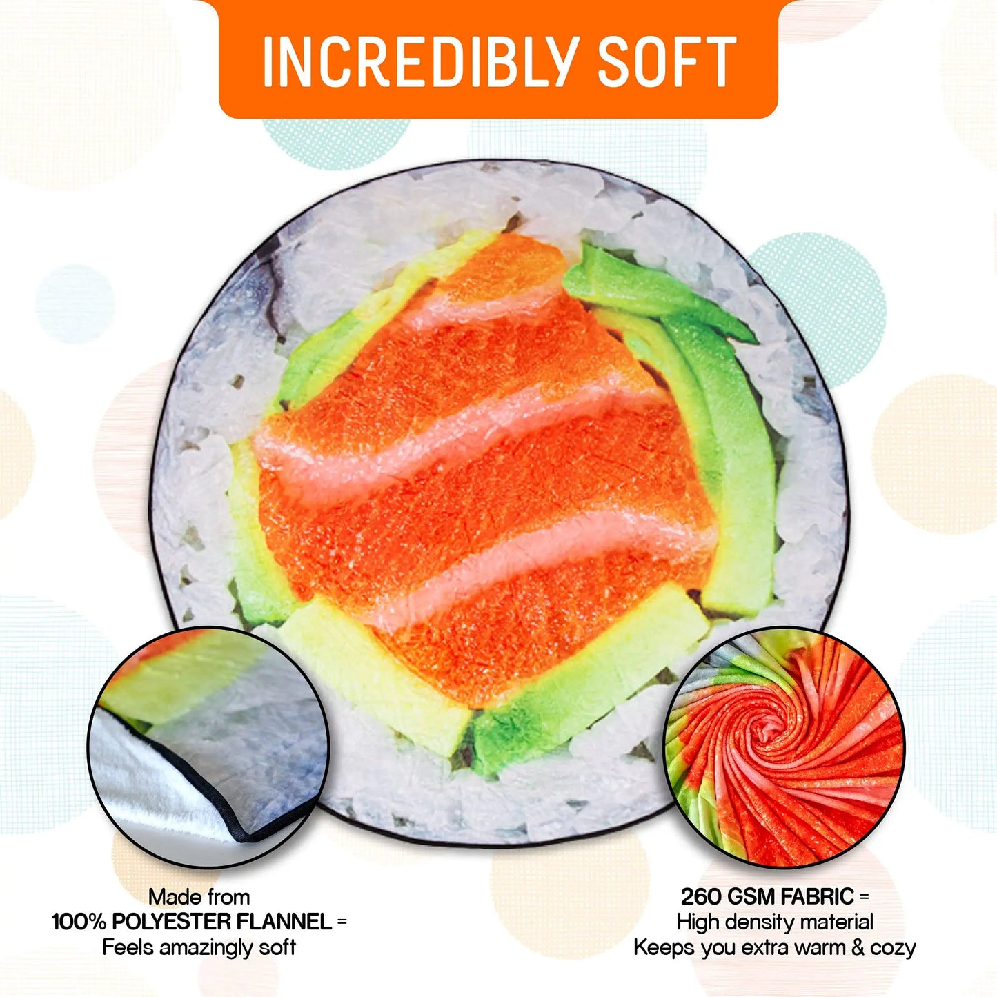 Funny/Realistic Soft Food Blankets