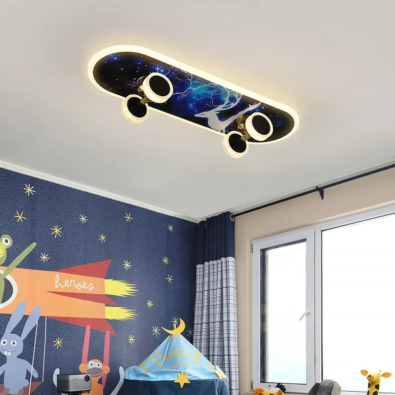 Skateboard Ceiling Light