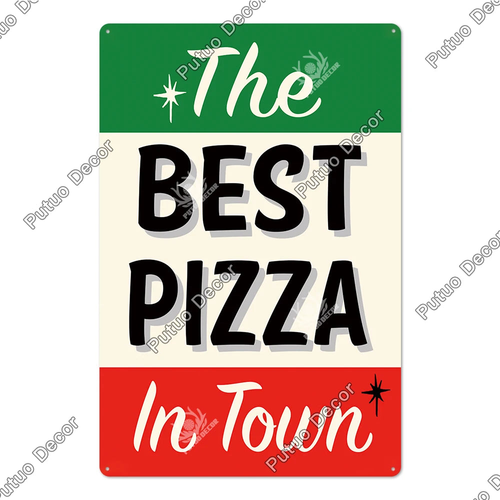 Vintage Restaurant Metal Signs