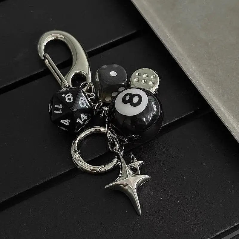 Y2K Lucky Dice Keychain