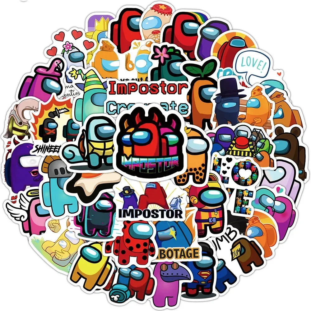 50Pcs Among Us Stickers