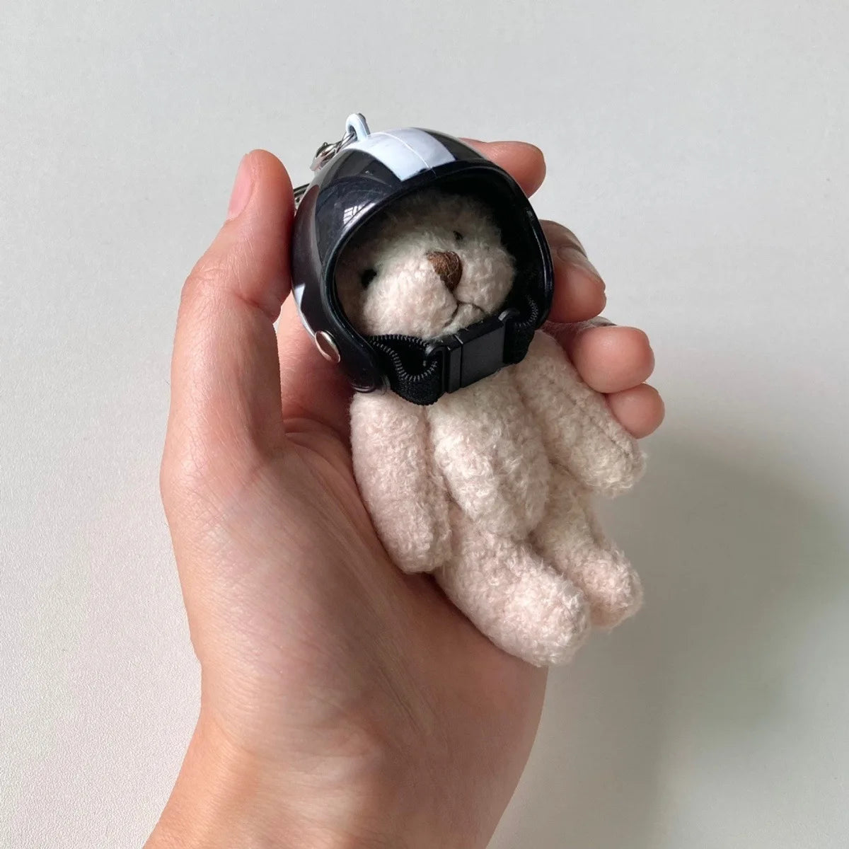 Biker Bear Charm Keychains