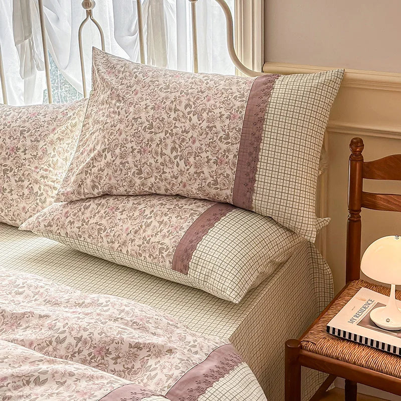 3pcs Floral Duvet Bed Set