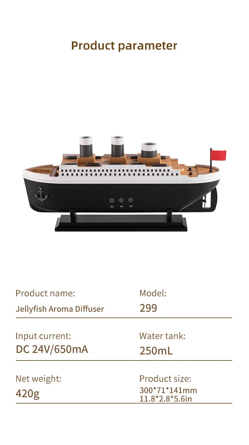 Train/Cannon Essential Oil Aroma Diffuser