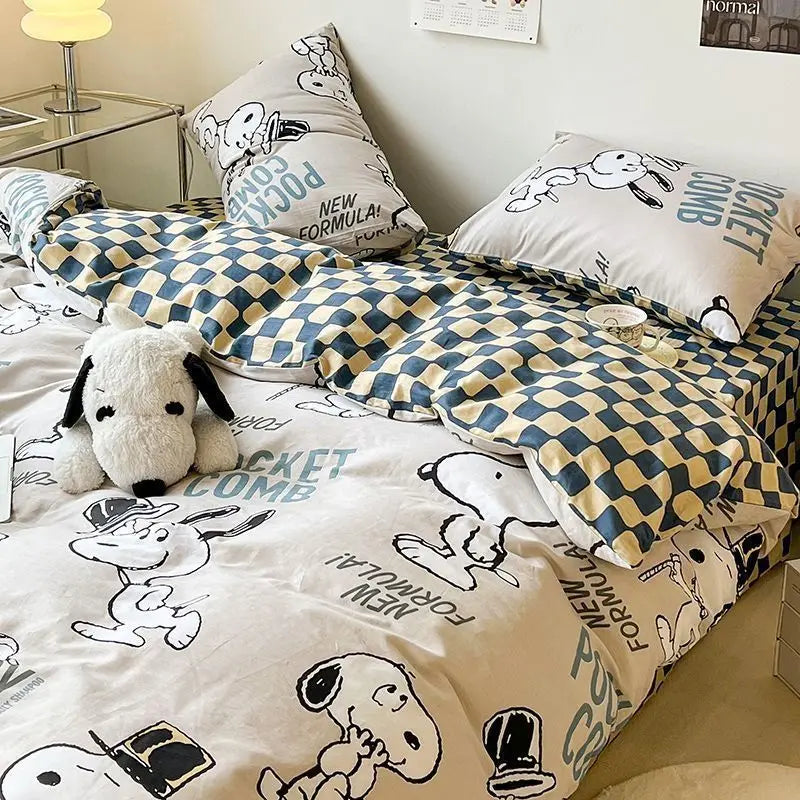 4Pcs/set Snoopy Bedding