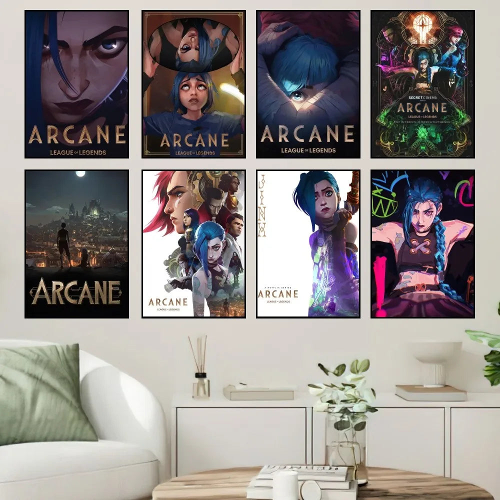 Arcane League of Legends Poster Prints Wall Sticker
