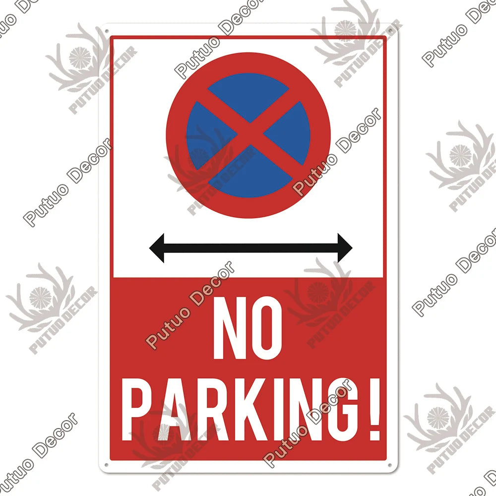 Warning/Danger Vintage Metal Signs