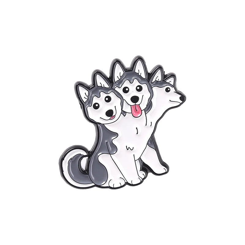 Cerberus Dogs Enamel Pins