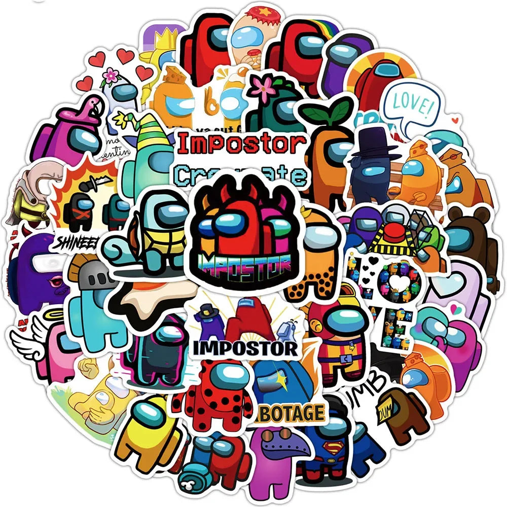 50Pcs Among Us Stickers