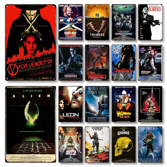 Popular Movie Metal Signs