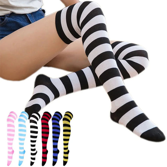 Knee High Striped Stockings