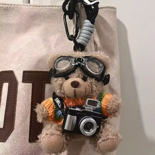 Pilot Bear Keychain