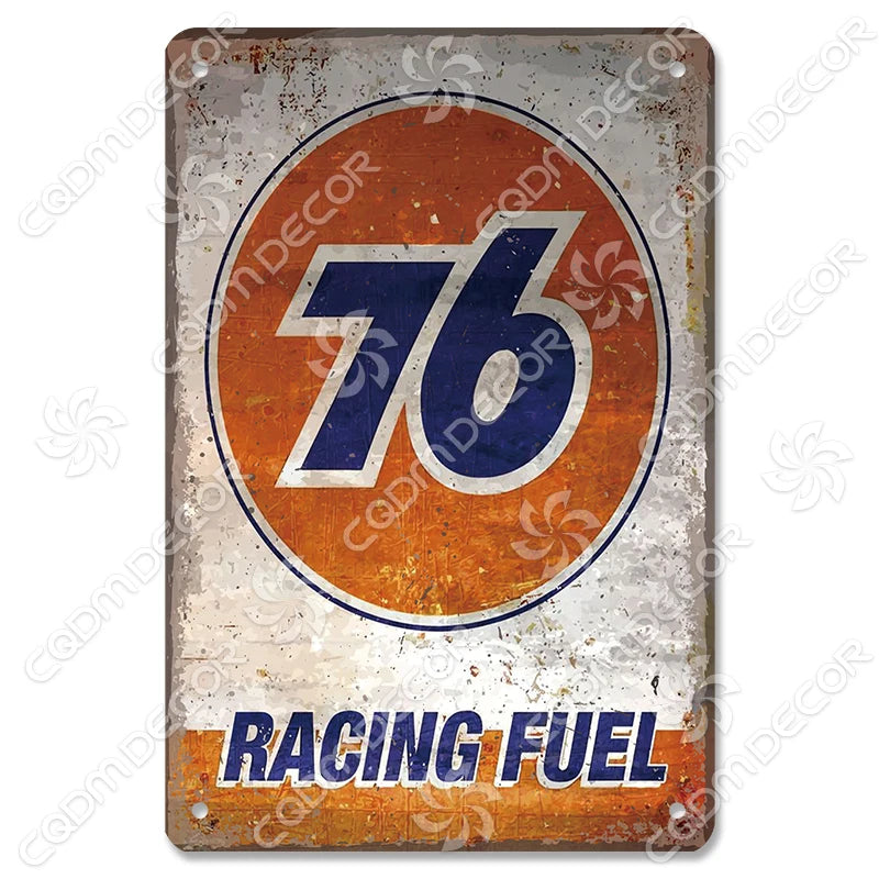 Vintage Gas Station Metal Signs