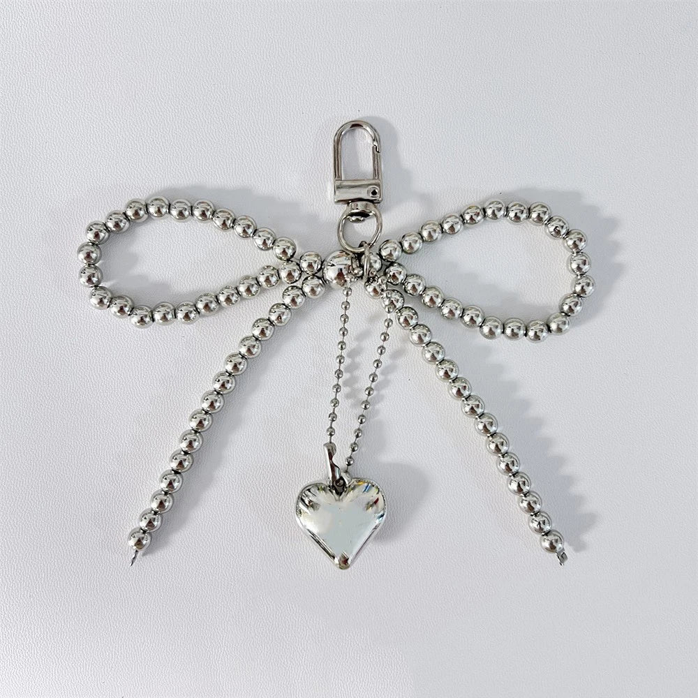 Beaded Bow Keychain