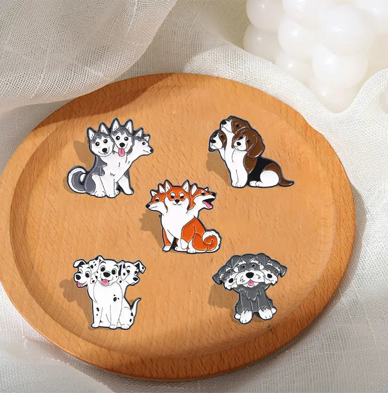 Cerberus Dogs Enamel Pins