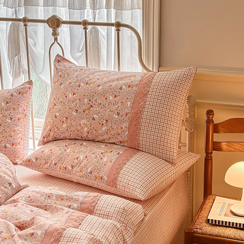 3pcs Floral Duvet Bed Set