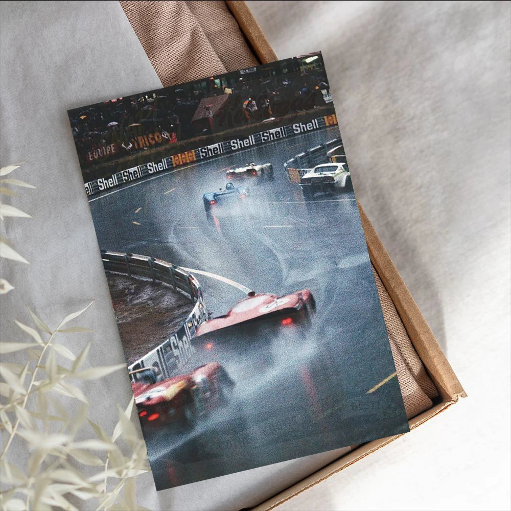 10PCS Japanese Race Car Posters