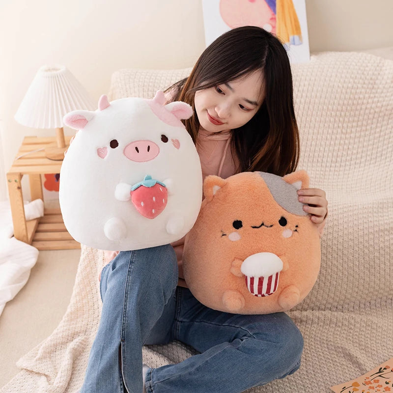 Squishy Plushies Cow and Cat