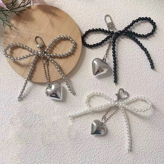 Beaded Bow Keychain