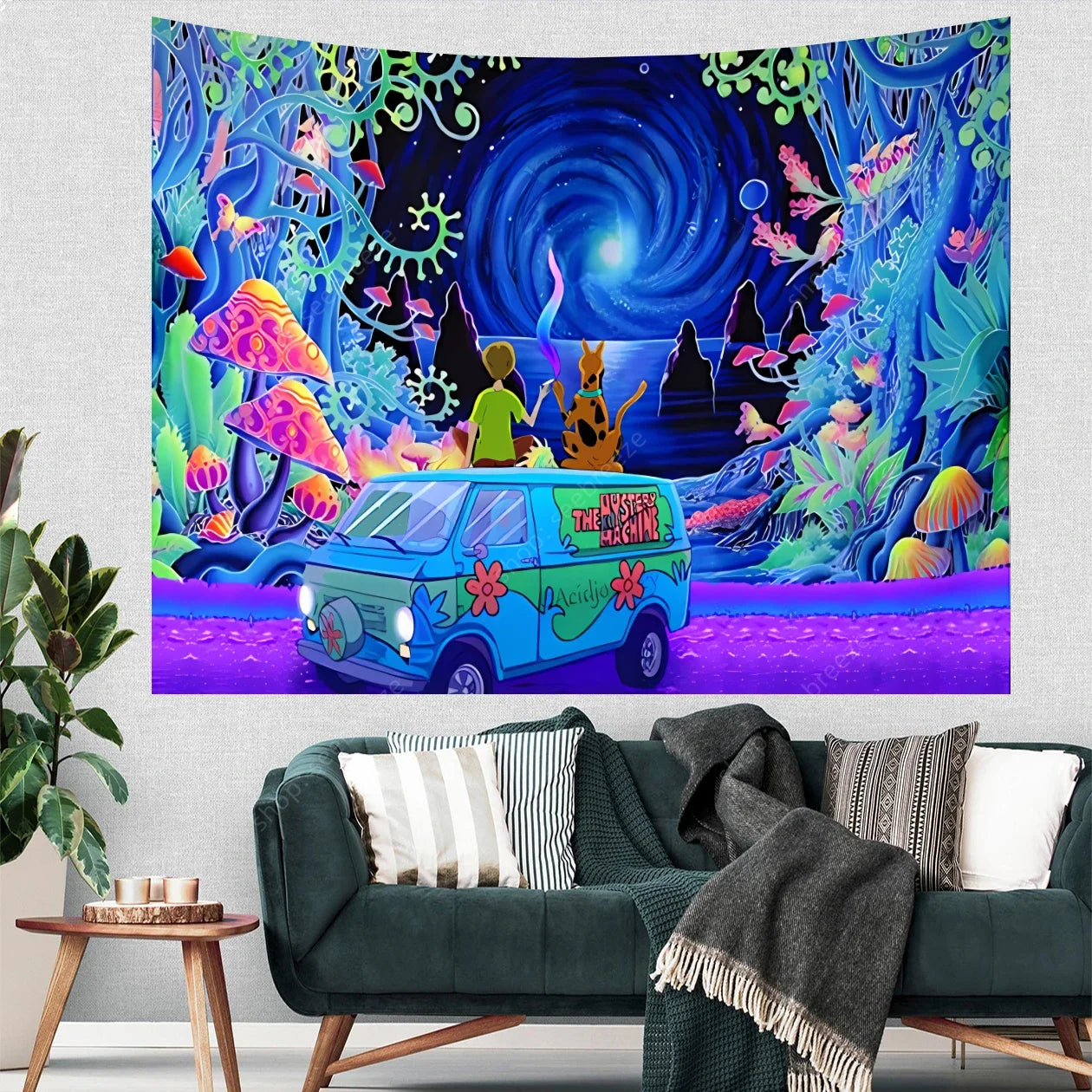 Scooby Doo Psychedelic Tapestry